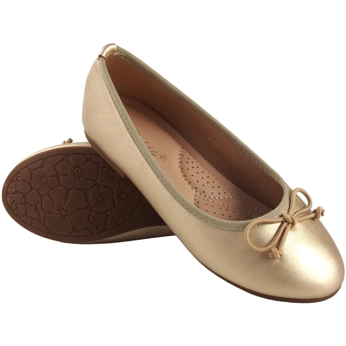 Zapato niña  a2551l oro