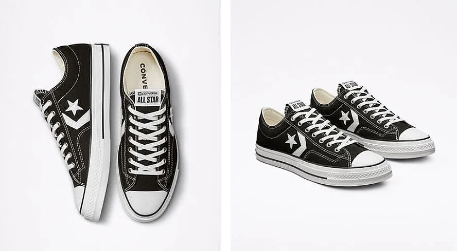 ZAPATOS CONVERSE STAR PLAYER 76 PREMIUM CANVAS OX  A01607/BLACK/VINTAGE WHITE/BLACK
