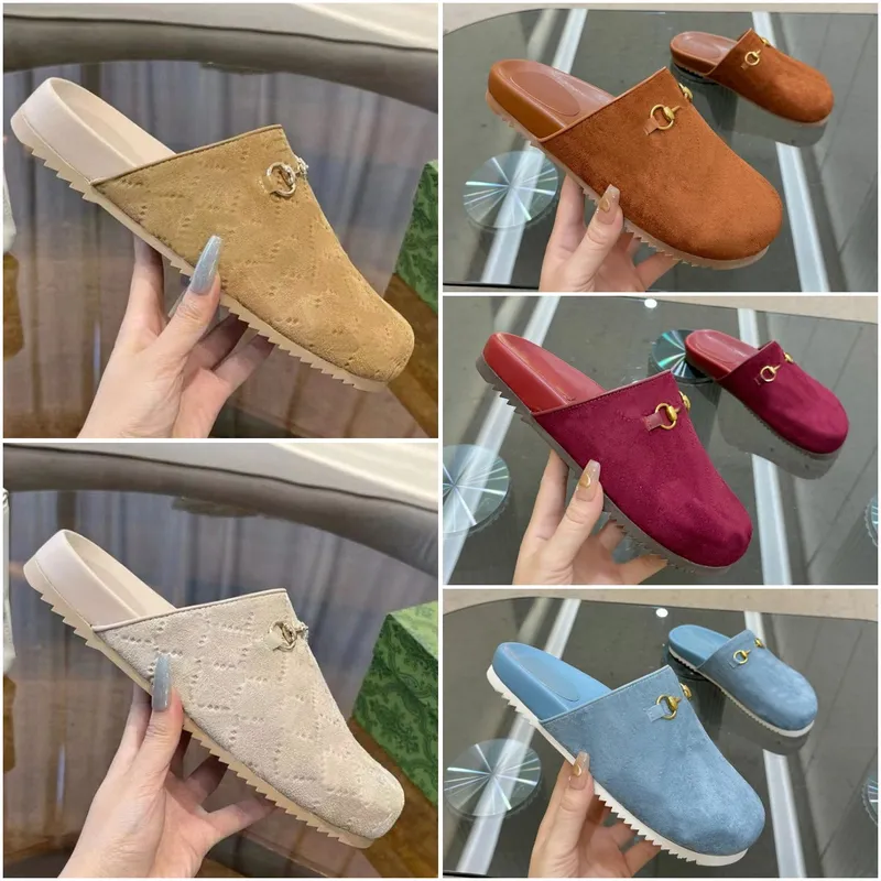 ZAPATOS DE DISEñADOR MULE MULE FASHION FASHION MUJERES SLIPPER LUXURY LEAMED LEED WOOL MEN CANVAS BAOTOU SLIPPERS TAMAñO 3546