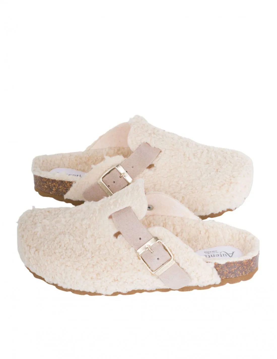 Zuecos Bio Borreguillo Beige AUTENTI