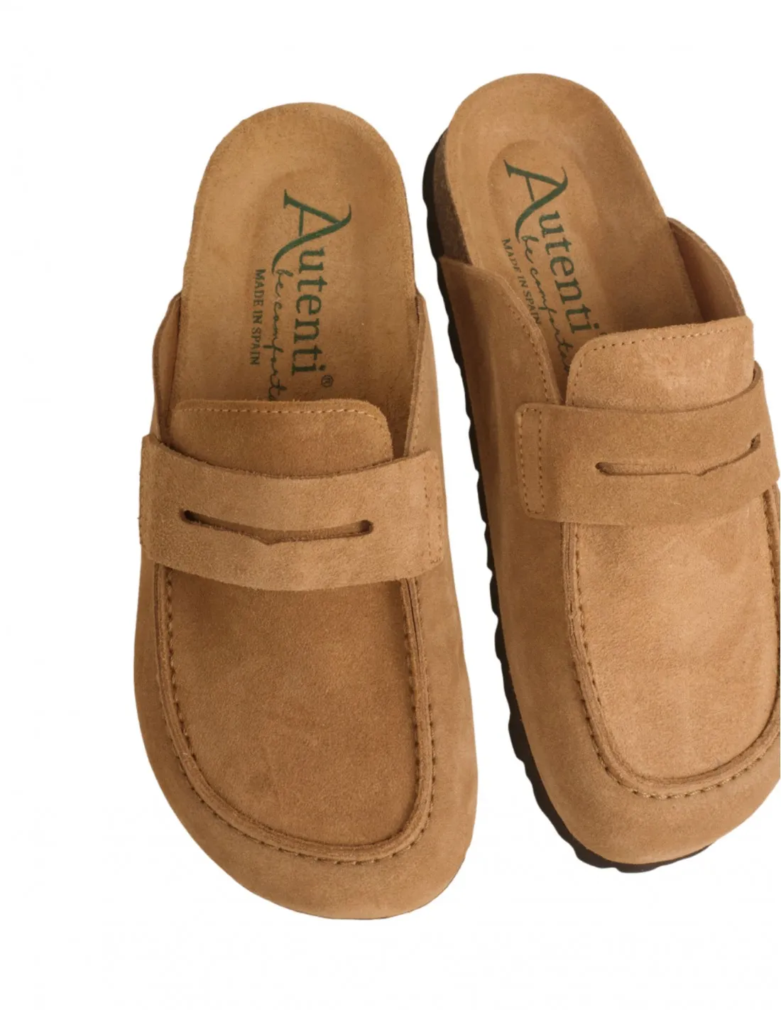 Zuecos Bio Estilo Mocasín AUTENTI Cuero