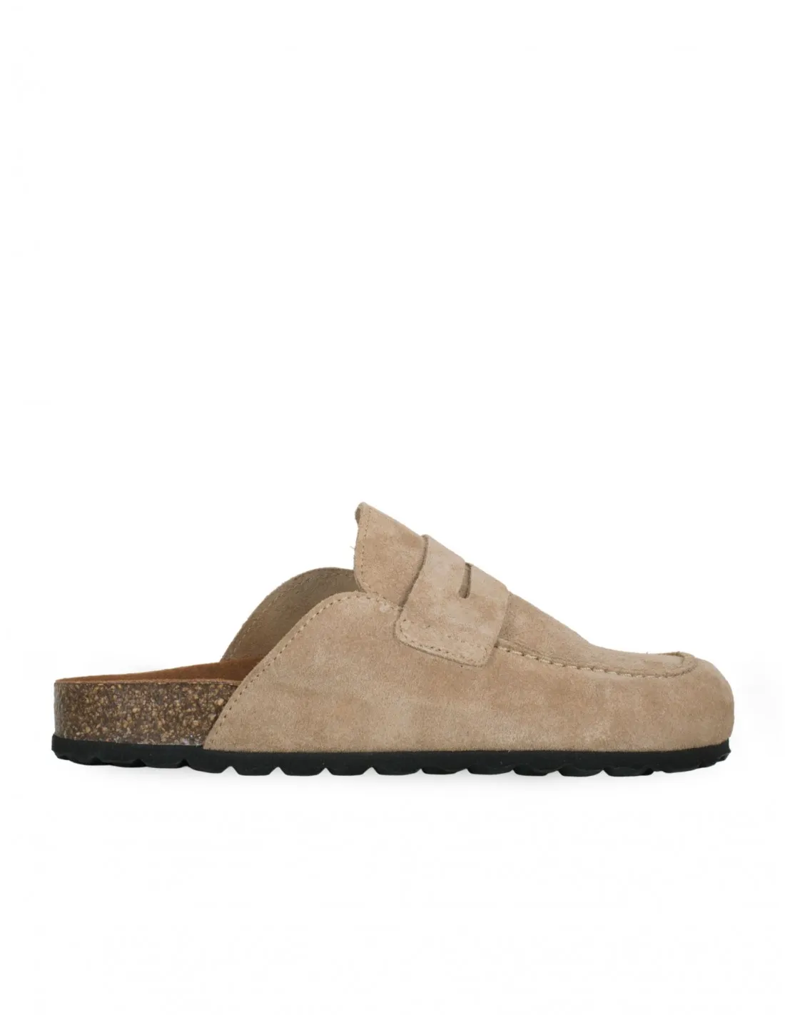Zuecos Bio Estilo Mocasín AUTENTI Taupe
