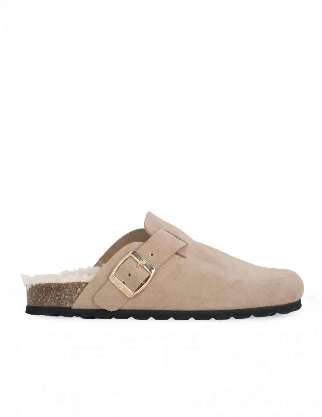 Zuecos Bio Pelo Taupe AUTENTI